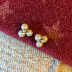 JCrew Pearl and Crystal Earrings